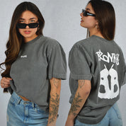 CAMISETA BORBOLETA CINZA – MODELO OVERSIZED | BRONKY