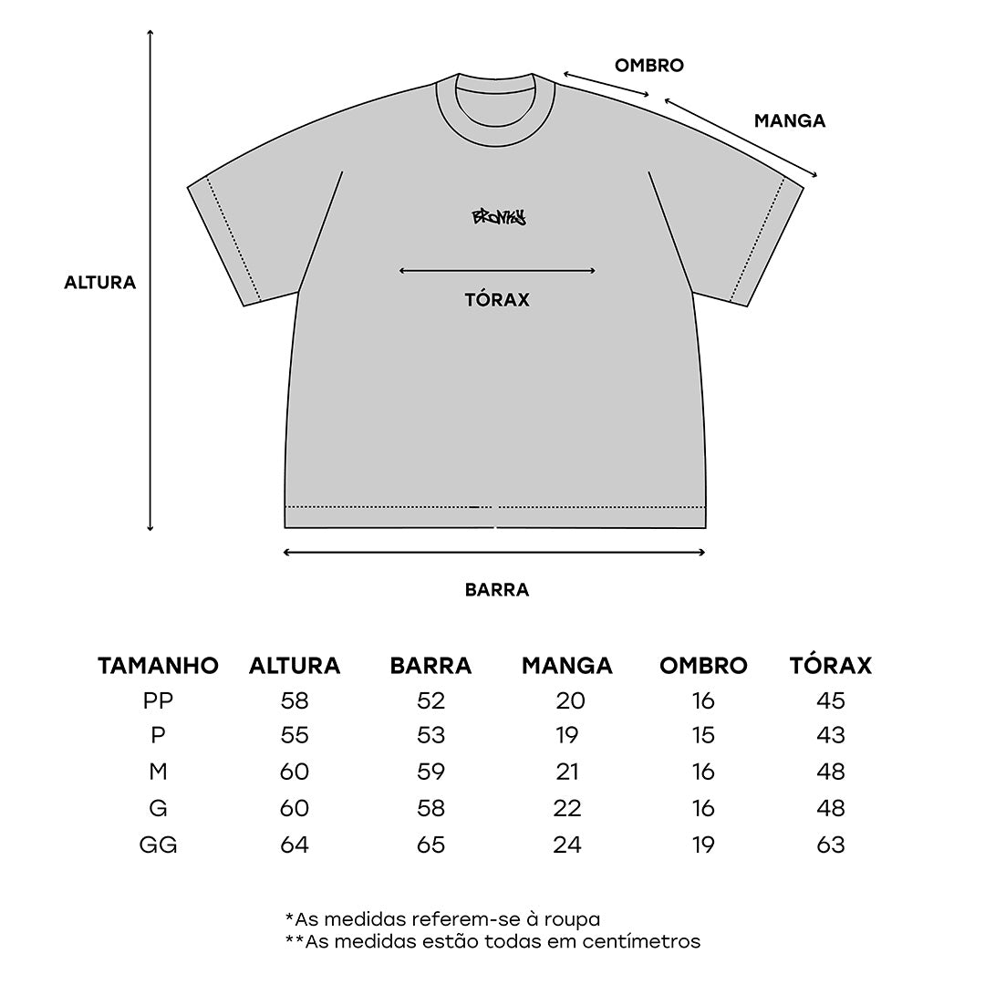 CAMISETA BRONKY CENTRAL – MODELO BOXY | BRONKY