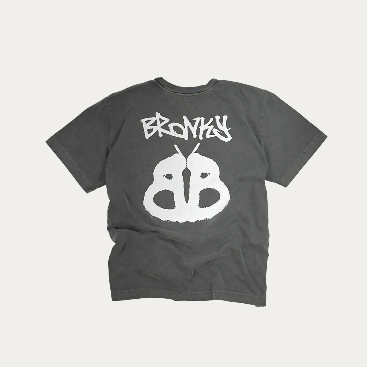 CAMISETA BORBOLETA CINZA – MODELO OVERSIZED | BRONKY